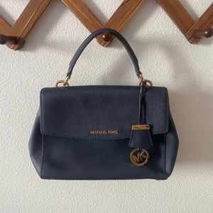 Navy Blue Michael Kors Purse